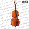 红棉C338型 云杉木面板虎纹枣木配件乌木指板1/8中高级大提琴