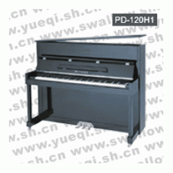 威腾牌PD-120H1亮光黑色直腿120立式钢琴