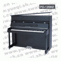 威腾牌PD-120H2亮光黑色直腿120立式钢琴