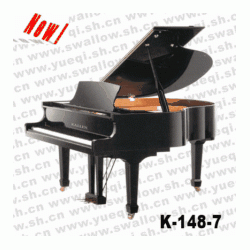 凯伦牌钢琴- K-148-7凯伦钢琴-黑色直脚三角148凯伦钢琴