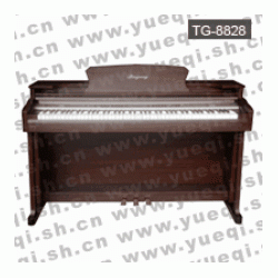 吟飞牌电钢琴-TG8828吟飞电钢琴- 栗壳色重锤88键吟飞数码电钢琴