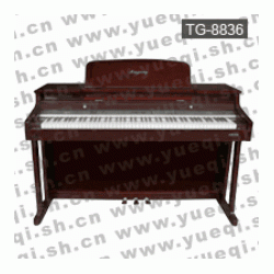 吟飞牌电钢琴-TG8836吟飞电钢琴-黑/红色亮漆重锤88键吟飞数码电钢琴