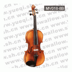 红棉V018型 云杉木面板移印虎纹仿乌木配件1/8初学小提琴