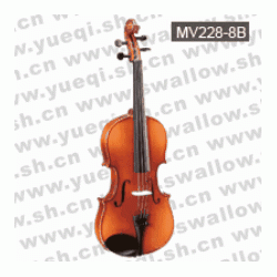 红棉V228型 云杉木面板虎纹乌木指板仿乌木托1/8升档小提琴