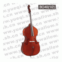红棉B040型 云杉木面板乌木配件1/2高级低音提琴