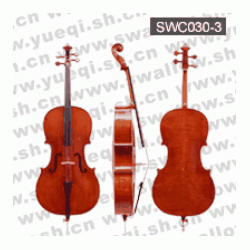 红棉C030型 云杉木面板仿乌木配件3/4普及大提琴