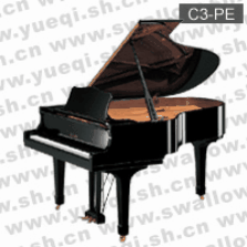 雅马哈牌钢琴-C3-PE雅马哈钢琴-光面乌黑色直脚三角186雅马哈钢琴