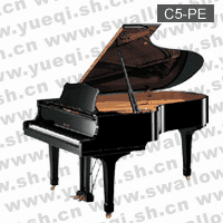 雅马哈牌C5-PE光面乌黑色直脚200三角钢琴
