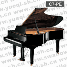 雅马哈牌C7-PE光面乌黑色直脚227三角钢琴