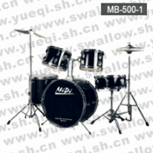 迷笛牌MB-500-1黑色五鼓二镲一凳爵士鼓