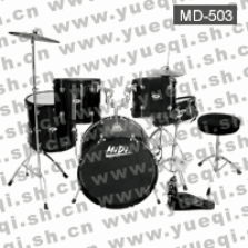 迷笛牌MD-503黑色五鼓二镲一凳爵士鼓