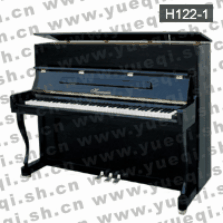 海曼牌钢琴-H122-1海曼钢琴-黑色立式122海曼钢琴