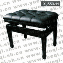 凯伦牌XJ550-11专业系列真皮木制升降黑色钢琴凳