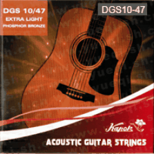 红棉牌DGS10-47彩盒真空包装高亮型电声吉他钢丝套弦