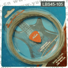 红棉牌LBS45-105简易吸塑包装含拨片低亮型电贝司钢丝套弦