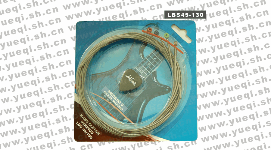 红棉牌LBS45-130简易吸塑包装含拨片宽音型电贝司钢丝套弦