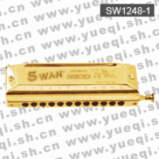 天鹅牌SW1248-1型12孔48音半音阶仿金口琴(塑盒)