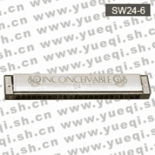 天鹅牌SW24-6型24孔特制小调口琴(塑盒)