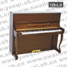 凯伦牌钢琴-KA125L-2凯伦钢琴-栗色弯脚立式125凯伦钢琴