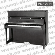 威腾牌PD-120T1黑色直脚120立式钢琴