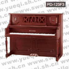威腾牌钢琴-PD-123F3威腾钢琴-紫檀哑光伞腿123立式威腾钢琴