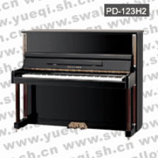 威腾牌PD-123H2-11花边黑色亮光直脚123立式钢琴