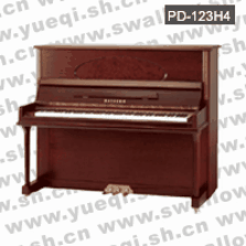威腾牌PD-123H4紫檀蛋型直脚哑光直脚123立式钢琴