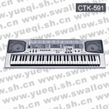 卡西欧牌电子琴-CTK-591卡西欧电子琴-61键卡西欧电子琴