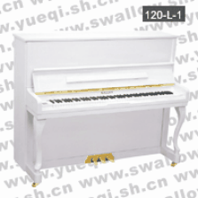 凯伦牌钢琴-KA120L-1凯伦钢琴-白色弯脚立式120凯伦钢琴