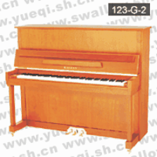凯伦牌钢琴-KA123-G-2凯伦钢琴-象木色古典直脚立式123凯伦钢琴