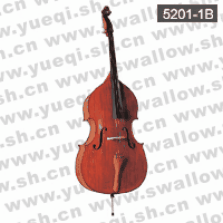 红燕牌5201-1B型3/4红木配件夹板低音提琴