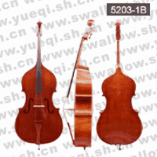 红燕牌5203-1B型3/4乌木配件带花实木亚光高级演奏低音提琴