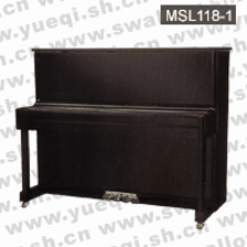 马歇尔牌钢琴-MSL118-1马歇尔钢琴-黑色直脚立式118马歇尔钢琴
