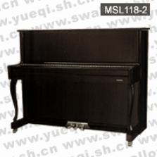马歇尔牌钢琴-MSL118-2马歇尔钢琴-黑色弯脚立式118马歇尔钢琴