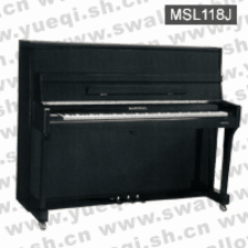 马歇尔牌钢琴-MSL118J马歇尔钢琴-黑色直脚立式118马歇尔钢琴