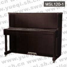 马歇尔牌钢琴-MSL120-1马歇尔钢琴-黑色直脚立式120马歇尔钢琴