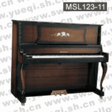 马歇尔牌钢琴-MSL123-11马歇尔钢琴-闪光栗壳色弯脚立式123马歇尔钢琴