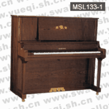 马歇尔牌钢琴-MSL133-1马歇尔钢琴-胡桃木色直脚立式133马歇尔钢琴