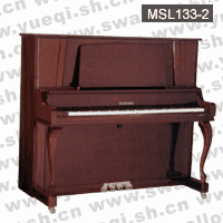马歇尔牌钢琴-MSL133-2马歇尔钢琴-栗壳色弯脚立式133马歇尔钢琴