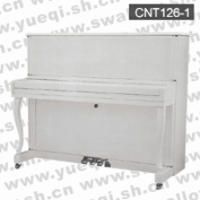 凯尼亚牌钢琴-CNT126-1凯尼亚钢琴-白色弯脚立式126凯尼亚钢琴
