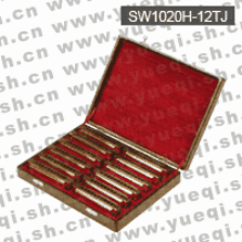 天鹅牌SW1020H-12TJ型10孔20音方形高级布鲁斯仿金12调套装口琴(大规格/礼盒)