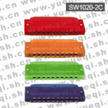 天鹅牌SW1020-2C型10孔20音铝座塑壳C调口琴(塑料袋装)