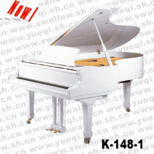 凯伦牌钢琴-K-148-1凯伦钢琴-白色直脚三角148凯伦钢琴