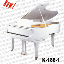 凯伦牌钢琴-K-188-1凯伦钢琴-白色直脚三角188凯伦钢琴