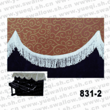 凯伦牌831-2 印花布立式钢琴帘