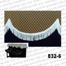 凯伦牌832-6 印花布立式钢琴帘